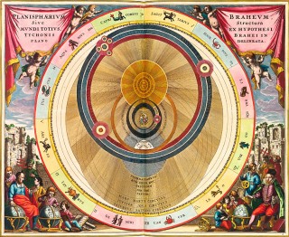 The planisphere of Tycho Brahe drawn in a planar view