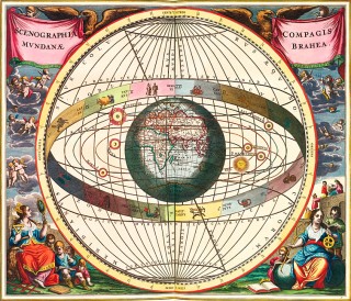 The northern stella hemisphere with the terrestial hemisphere lying between