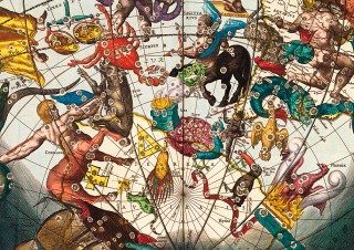 The northern stella hemisphere with the terrestial hemisphere lying between