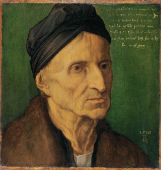 Albrecht D&uuml;rer: 'Portrait of Michael Wohlgemut', with monogram and dated 1516. Nuremberg, Germanisches Nationalmuseum