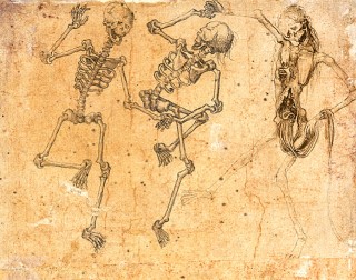 Chronicle of the World - 1493. Hartmann Schedel <span class="td">Michael Wohlgemut (?), 'Dance of Death'. Pen and black ink. Braunschweig, Herzog-Anton-Ulrich-Museum</span>
