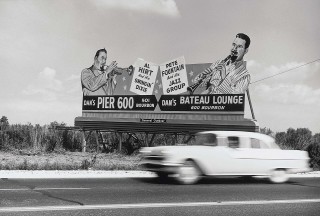 William Claxton. Jazzlife Billboard, New Orleans. (c) William Claxton