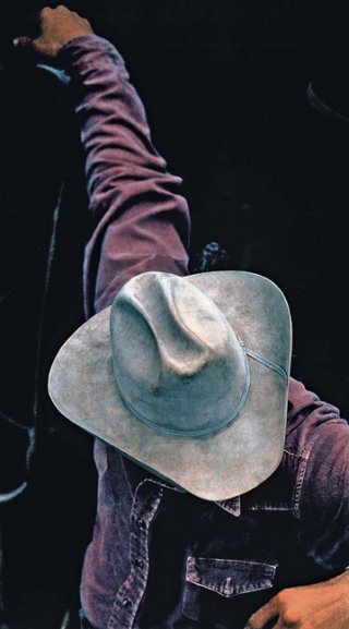 Richard Prince, Untitled (Cowboy), 1999, ektacolour photograph, image: 154.94 x 82.55 cm (61 x 32 1/2 in. ), edition of 3 + 1 AP. Courtesy of Gladstone Gallery, New York (c) Richard Prince 1999