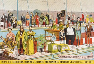 Freaks lineup (detail), Barnum &amp; Bailey, 1902. The John &amp; Mable Ringling Museum of Art, Tibbals Digital Collection