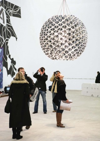 Inverted Berlin Sphere (2005), Berlin<br /> Photo (c) Studio Olafur Eliasson