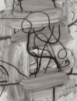 Untitled, 2007. Enamel on linen, 320 x 243,8 cm<br /> (126 x 96 in.)