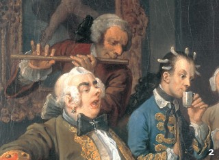 Marriage A-la-Mode, 4, Detail 2 ("Sweet talk and sweet music")