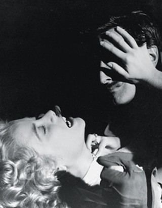 <span class="td">Still from 'Dial M for Murder' (1954). Margot Wendice (Grace Kelly) is attacked by Lesgate (Anthony Dawson) upon the orders of her husband</span>