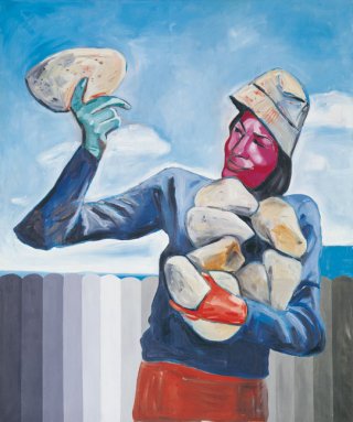 Martin Kippenberger, Return of the dead mother with new problems, 1984. Oil on canvas, 63 x 52 1/2 inches. (c) Estate of Martin Kippenberger