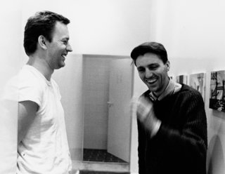 <span class="td">Albert Oehlen and Martin Kippenberger in his studio at Friesenplatz, Cologne, 1983. Fotos: Bernhard Schaub</span>