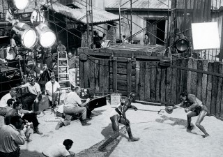 <span class="td">On the set of 'Spartacus' (1960).</span>