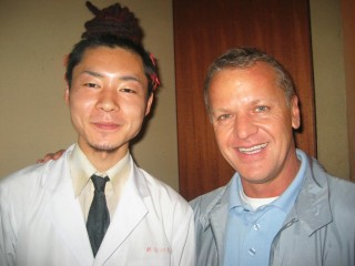 Reto and my favourite chef in Kyoto