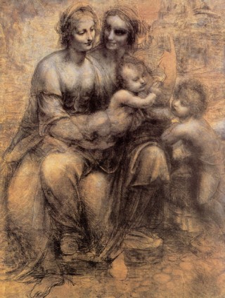 Masterpieces of Western Art Leonardo da Vinci, Virgin and Child with St Anne and St John the Baptist, c. 1495. London, National Gallery