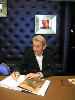 Helmut Newton at the TASCHEN Bookstore in LA, January 9, 2004