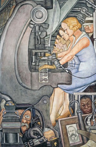 Diego Rivera. The Complete Murals Portrait of America - The New Freedom (detail), Private collection, Mexico.
