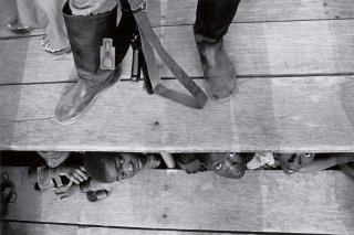 During a demonstration in support of the MPLA. Angola, 1975. Photos (c) Sebasti&atilde;o Salgado.