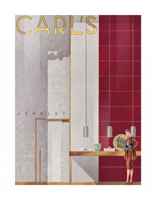 Concept design, jewelry store, 1946