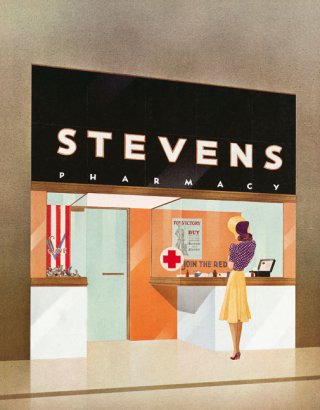 Concept design, pharmacy, 1942
