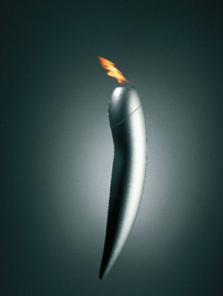 Olympic Flame for the Winter Olympics at Albertville, 1992
