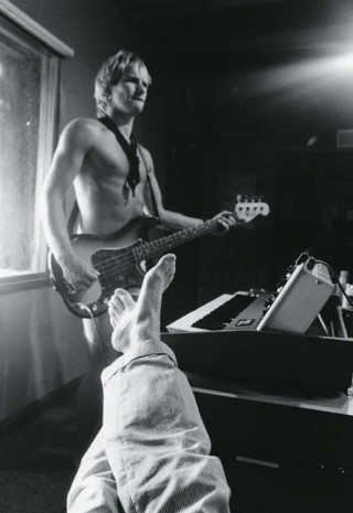 Sting, recording session, AIR Studios, Montserrat, 1981. (c) Andy Summers