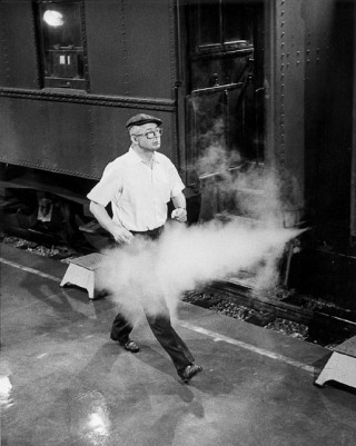 Billy Wilder demonstrates to Marilyn how to strut her stuff (United Artists - Courtesy of MoMa)