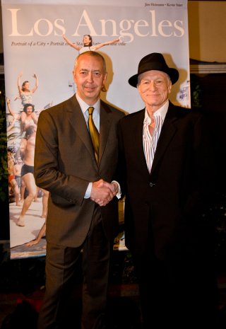Benedikt Taschen and Hugh Hefner
