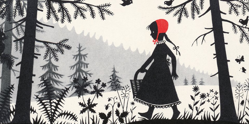 © "Little Red Riding Hood" illustration by Divica Landrová