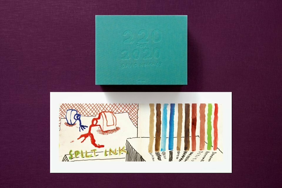 David Hockney. 220 for 2020. Art Edition No. 1–100 ‘Spilt Ink with Tests’ - image 1